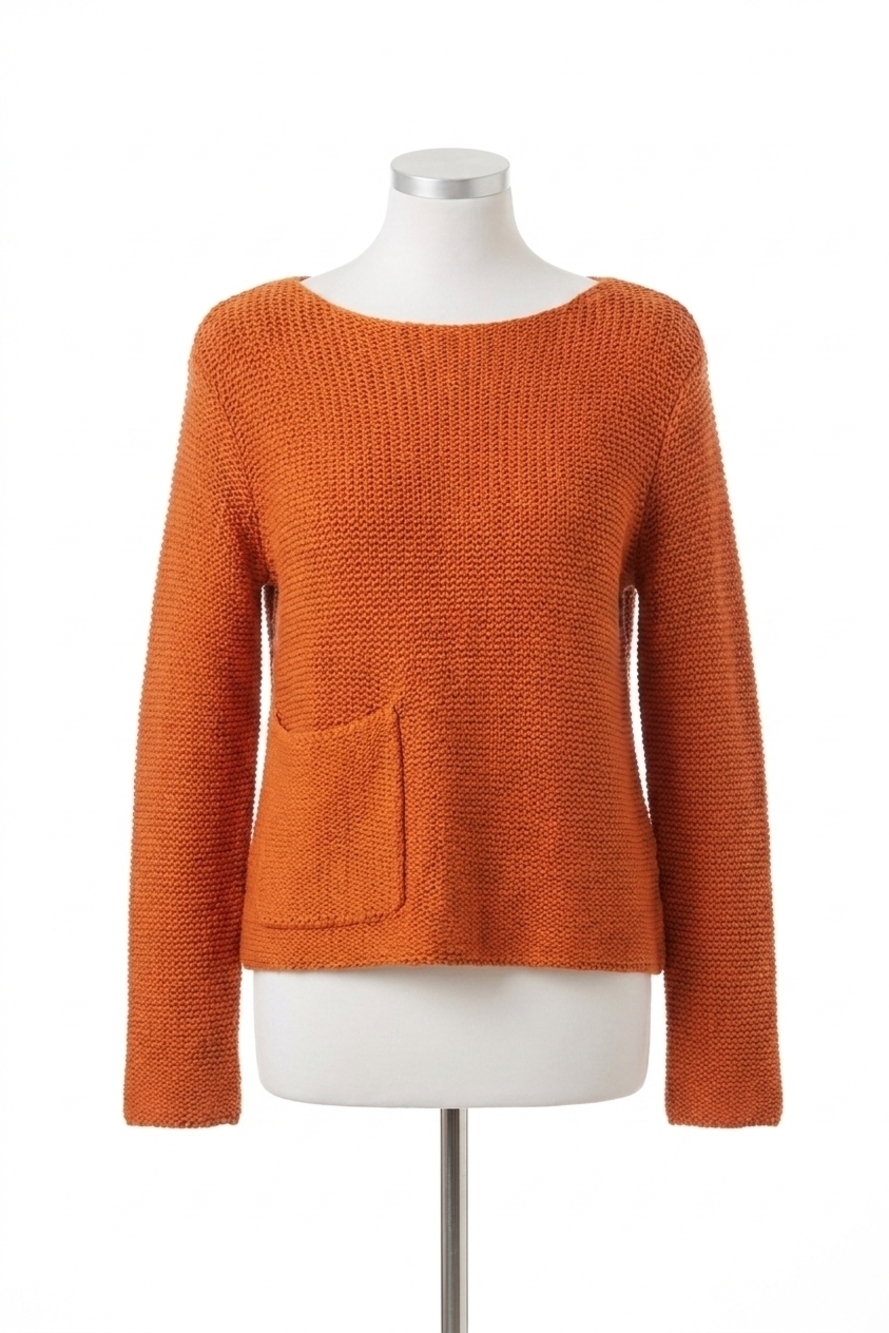 NEW HABITAT fireside pullover sweater in paprika